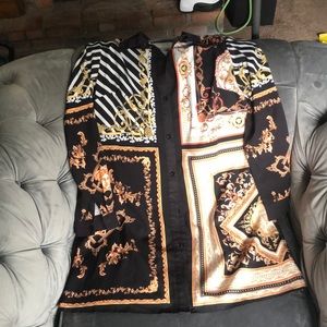 Versace inspired shirt dress.